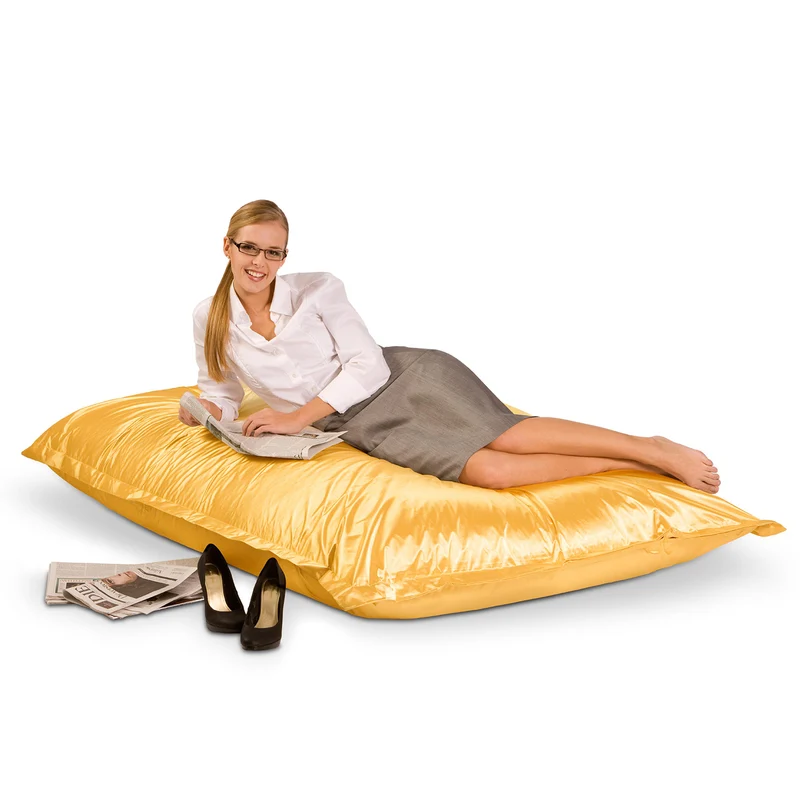 Sitzsack Metallic in Gelbgold