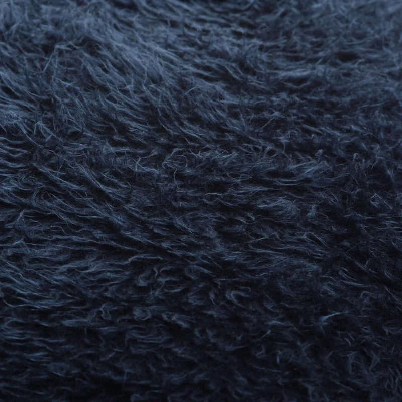 Flokati Sitzsack in Schwarzblau