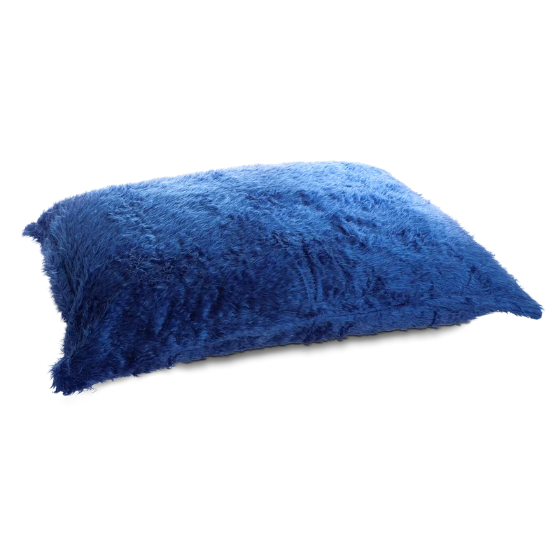 Flokati Sitzsack in Blau