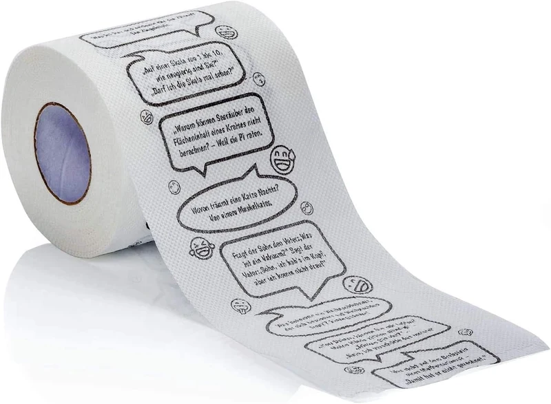 Witze Toilettenpapier – Lustiges Geschenk & Scherzartikel für das WC
