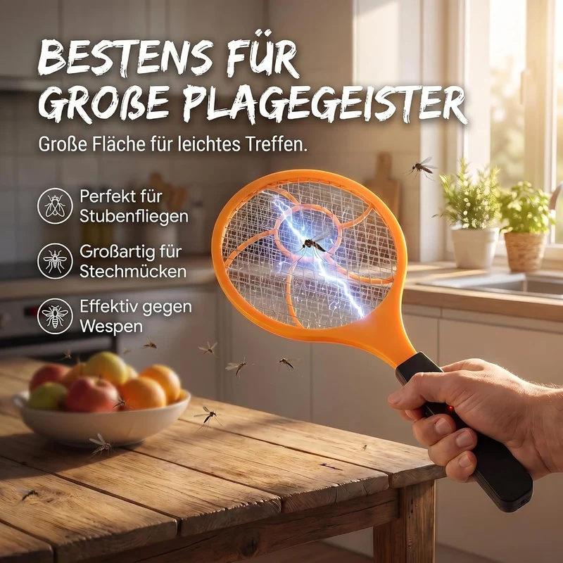 Elektrische Fliegenklatsche - Mücken- & Insektenvernichter