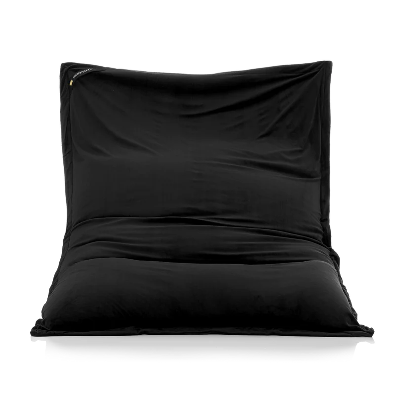 Sitzsack Schwarz Samt