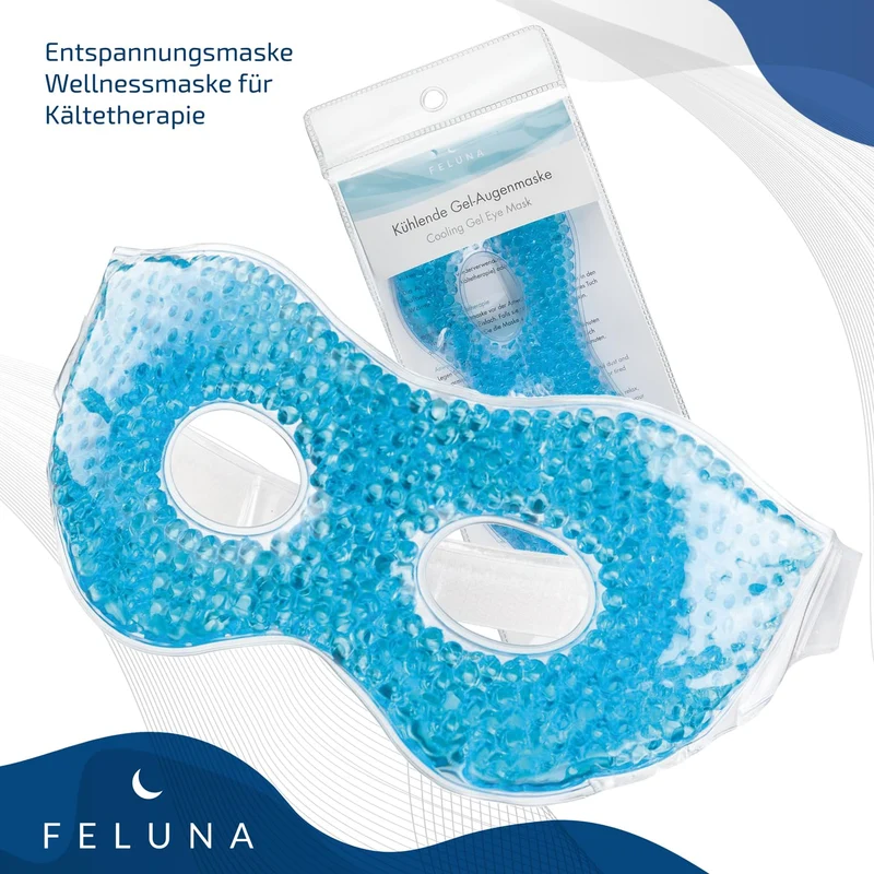 Feluna Gel-Augenmaske – Kühlmaske gegen Migräne & Schwellungen
