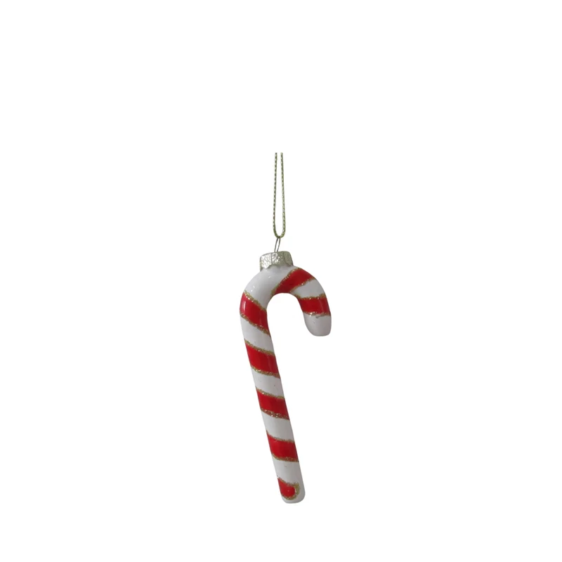 Klassischer Zuckerstangen-Weihnachtsanhänger