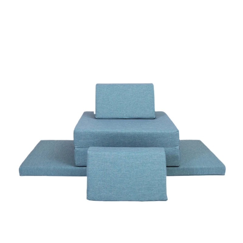 Spielmatratzen-Sofa Set 4-teilig Türkis, handgefertigt