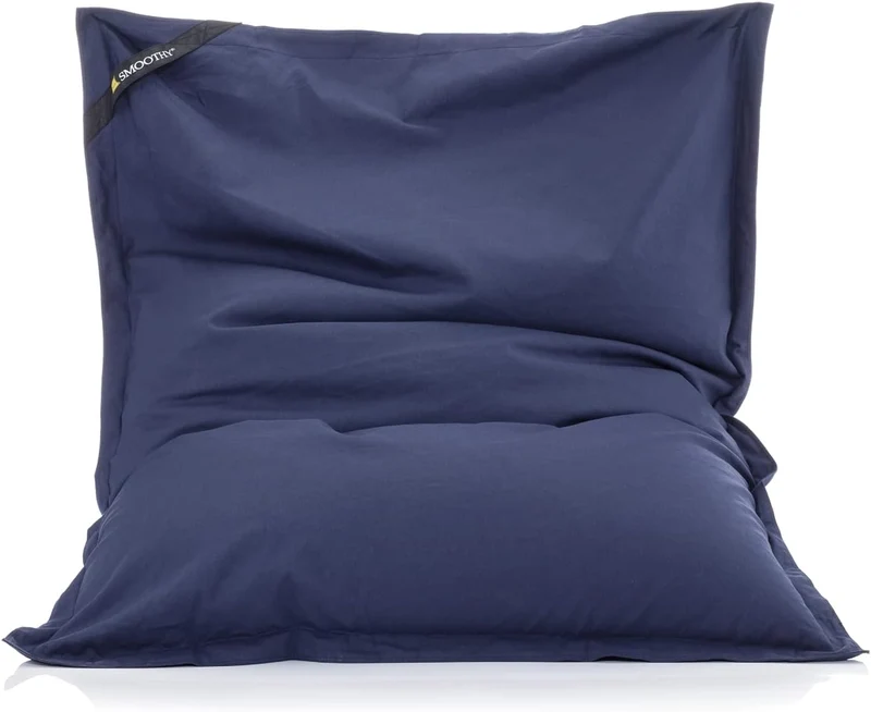 Smoothy Sitzsack Classic Cotton 180x140 cm – Indigo-Blau