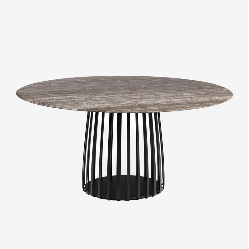 Janua Outdoor Tisch | BC 07 Basket rund Stein