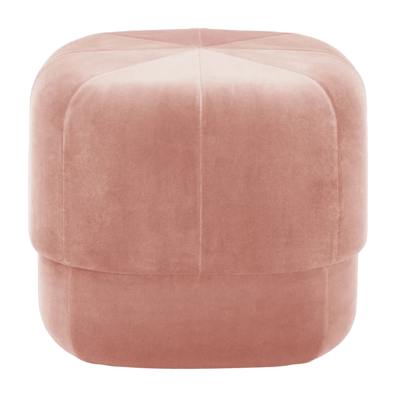 Pouf en velours 46 cm blush rose Circus Blush - Normann Copenhagen