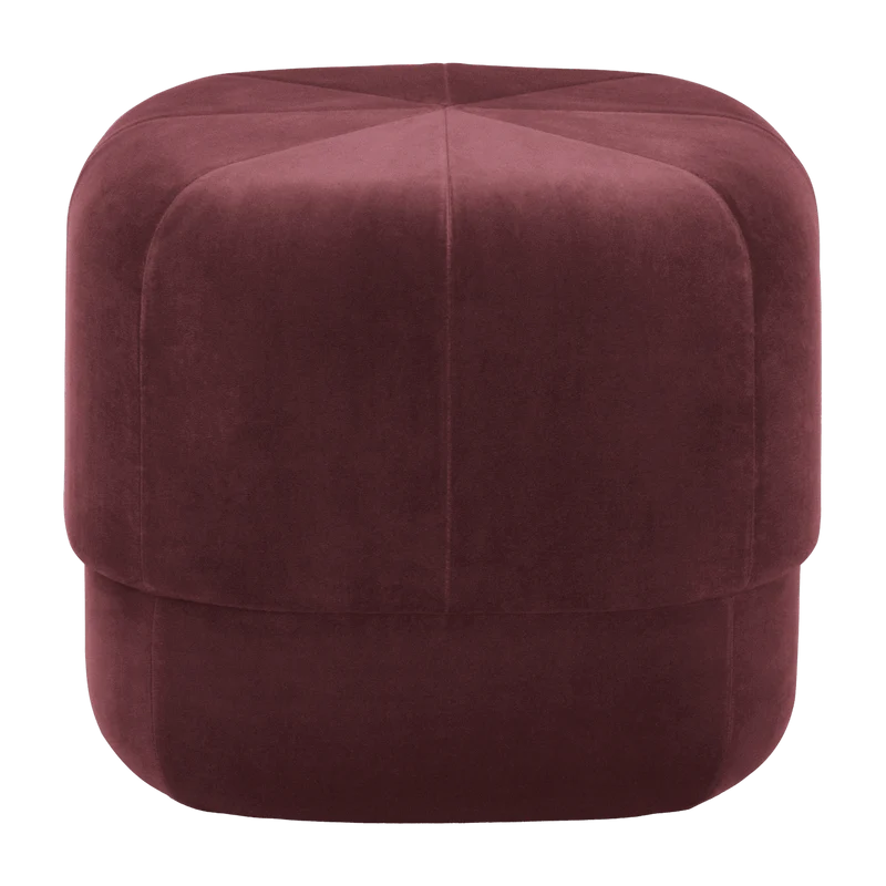 Pouf en velours 46 cm bordeaux Circus foncé rouge - Normann Copenhagen