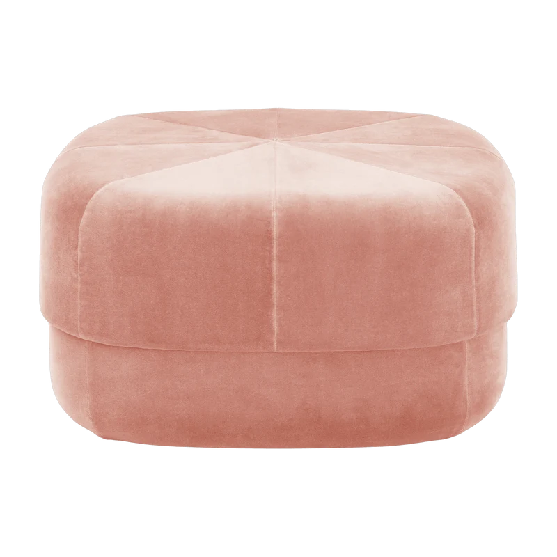Pouf en velours 65 cm blush rose Circus Blush - Normann Copenhagen