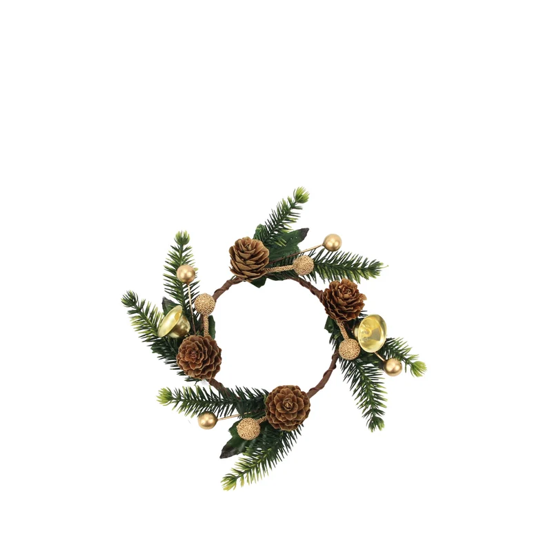 Pine Mini-Kranz - Glöckchen Ø8 cm
