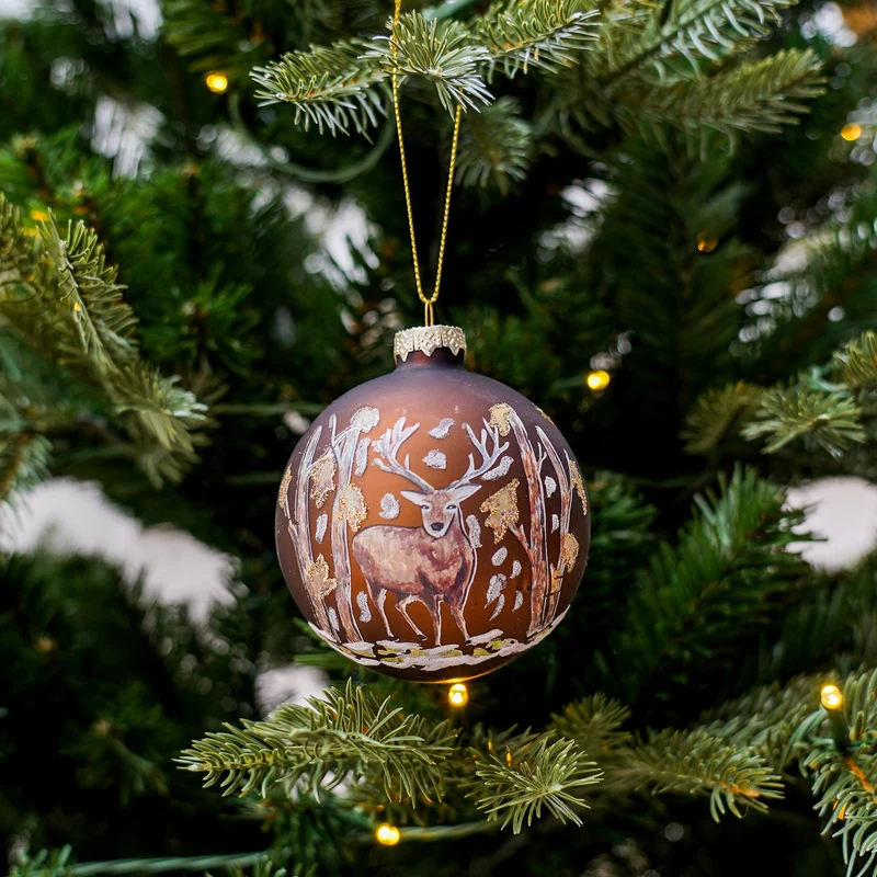 Weihnachtskugel m. Rentier