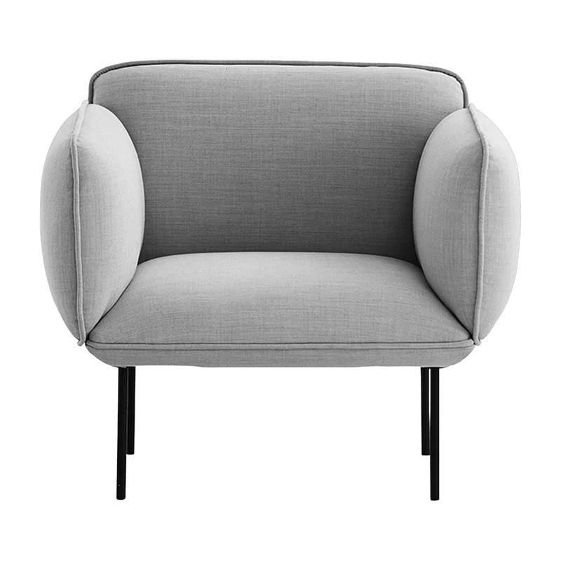 Fauteuil en laine gris Nakki - Woud