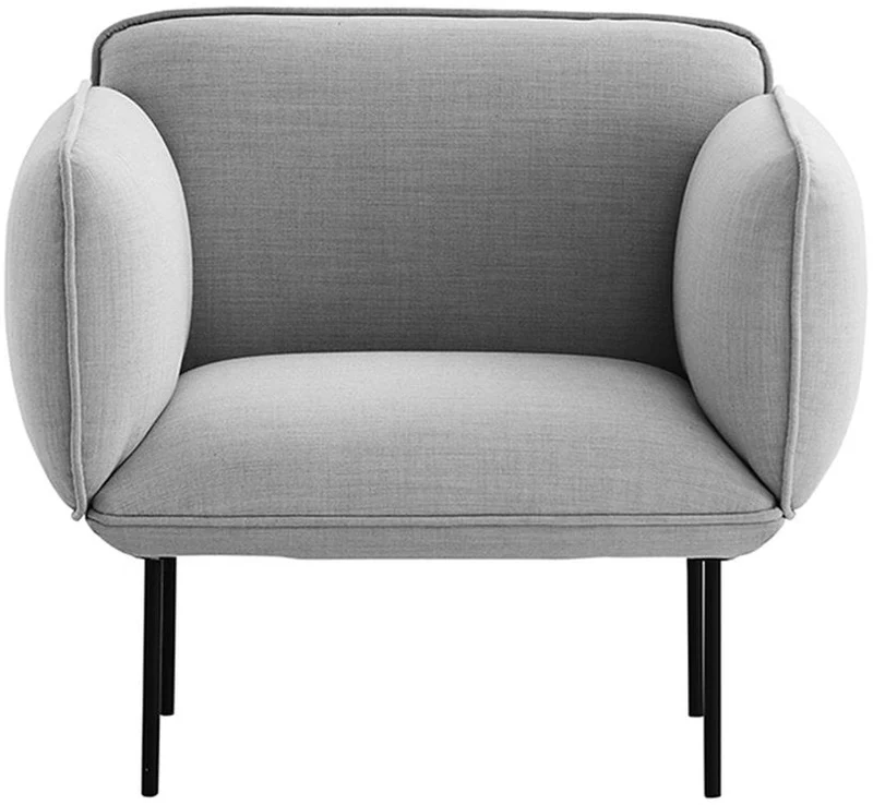 Fauteuil en laine gris Nakki - Woud