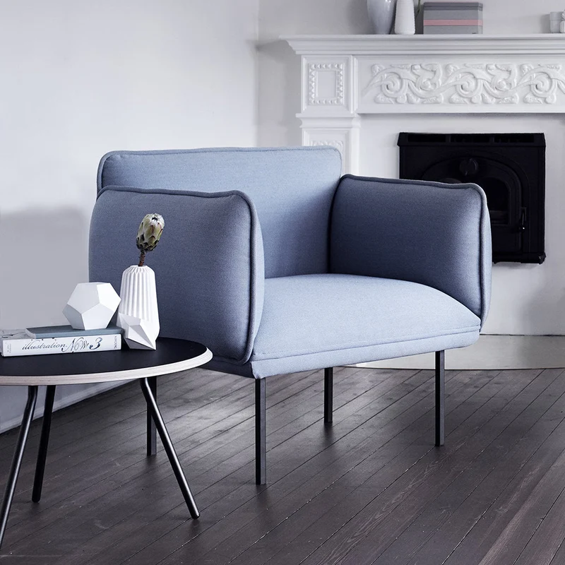 Fauteuil en laine gris Nakki - Woud