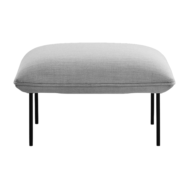 Ottoman en laine gris Nakki - Woud
