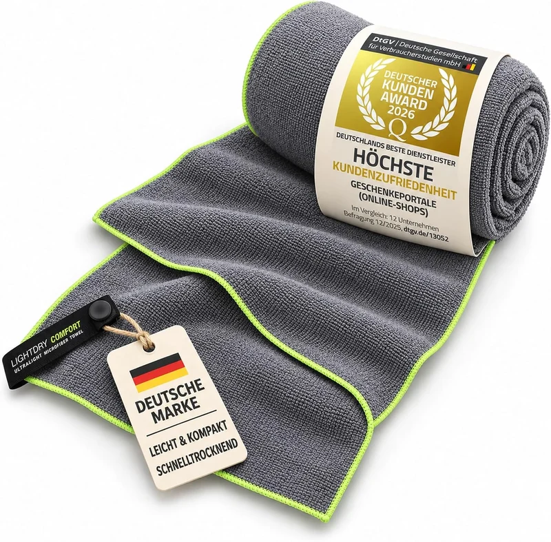 Mikrofaser-Reisehandtuch 80x40 cm – Kompakt & Schnelltrocknend
