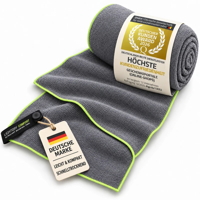 Mikrofaser-Reisehandtuch 80x40 cm – Kompakt & Schnelltrocknend