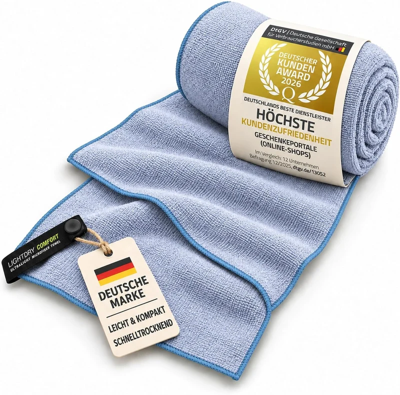Mikrofaser Reisehandtuch 80x40 cm - Kompaktes Sporthandtuch