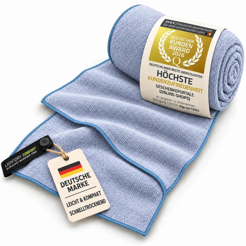 Mikrofaser Reisehandtuch 80x40 cm - Kompaktes Sporthandtuch