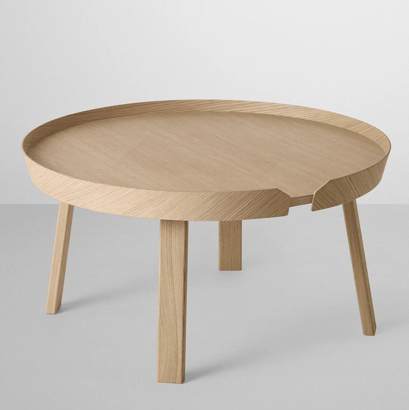 Table basse chêne 72 cm Around - Muuto