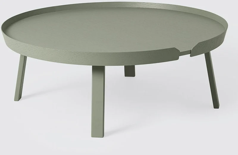 Table basse vert d'eau 95 cm Around - Muuto