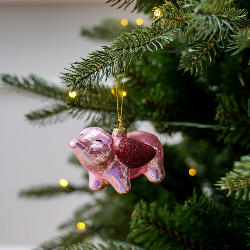 Schweine-Weihnachtskugel