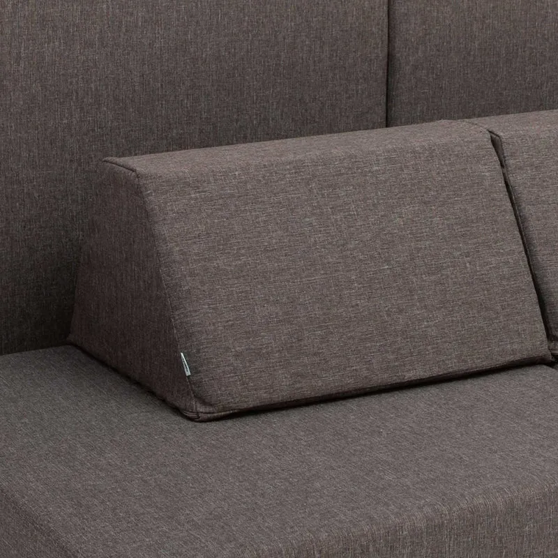 Spielmatratzen-Sofa Set 4-teilig Dunkelbraun, handgefertigt
