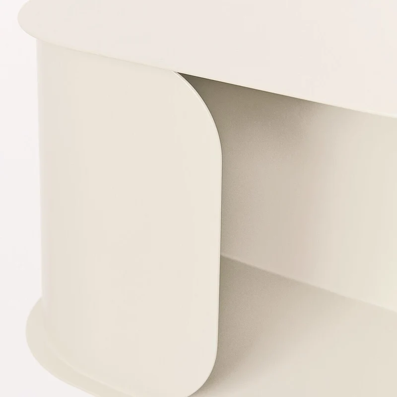 Table de chevet murale en acier ivoire 40 x 20,5 x 25 cm - Nobodinoz