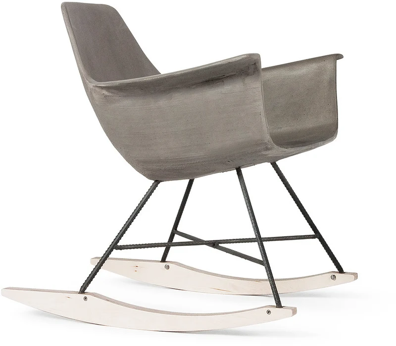 Chaise avec accoudoirs à bascule Hauteville - Lyon Béton