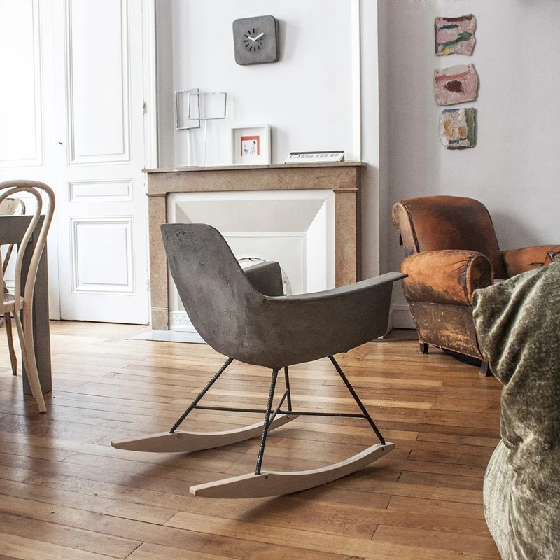 Chaise avec accoudoirs à bascule Hauteville - Lyon Béton