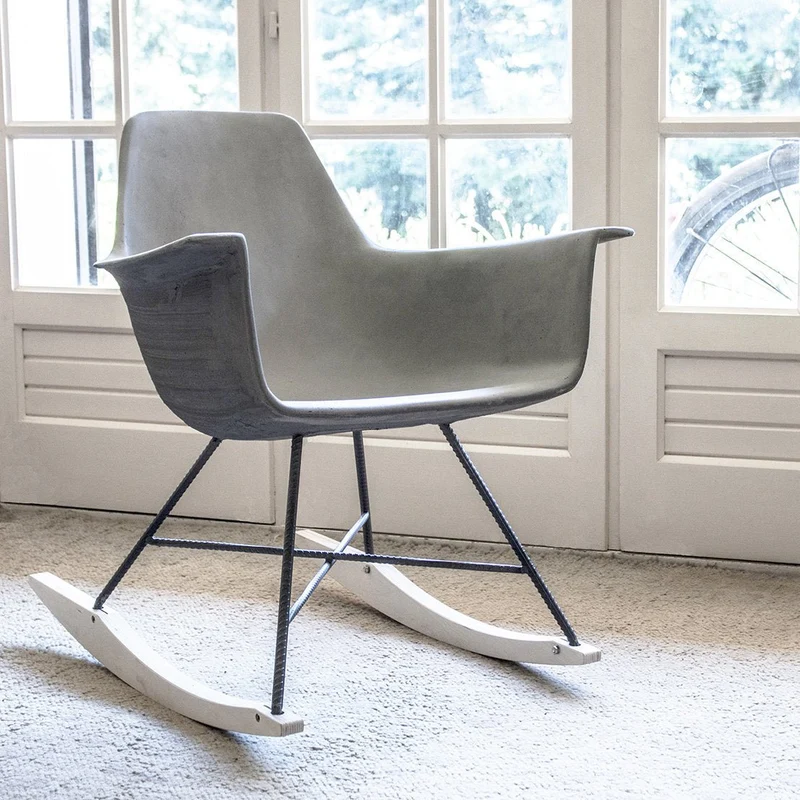 Chaise avec accoudoirs à bascule Hauteville - Lyon Béton
