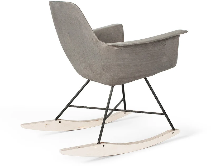 Chaise avec accoudoirs à bascule Hauteville - Lyon Béton