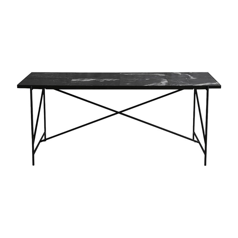 Table en marbre noir 185 cm - HANDVÄRK