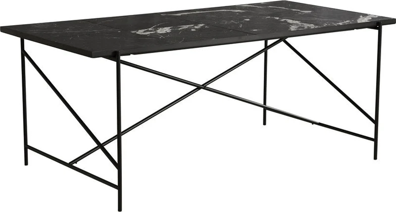 Table en marbre noir 185 cm - HANDVÄRK