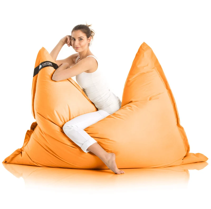 LazyBag XXL Sitzsack 180x140 cm aus Baumwolle – 360L Komfort