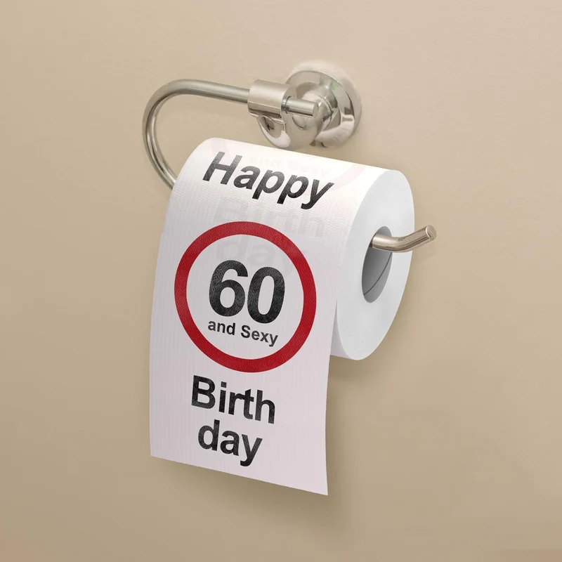 Klopapier zum 60. Geburtstag – Lustiges Party-Geschenk & Deko
