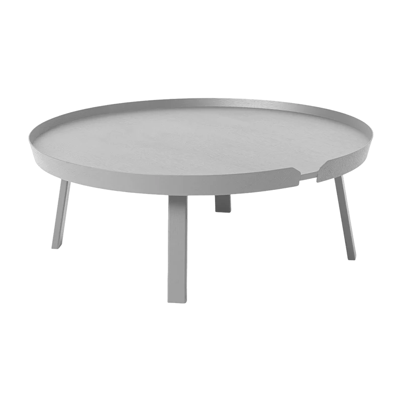 Table basse gris clair 95 cm Around - Muuto