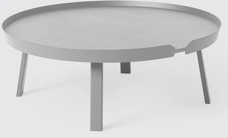 Table basse gris clair 95 cm Around - Muuto