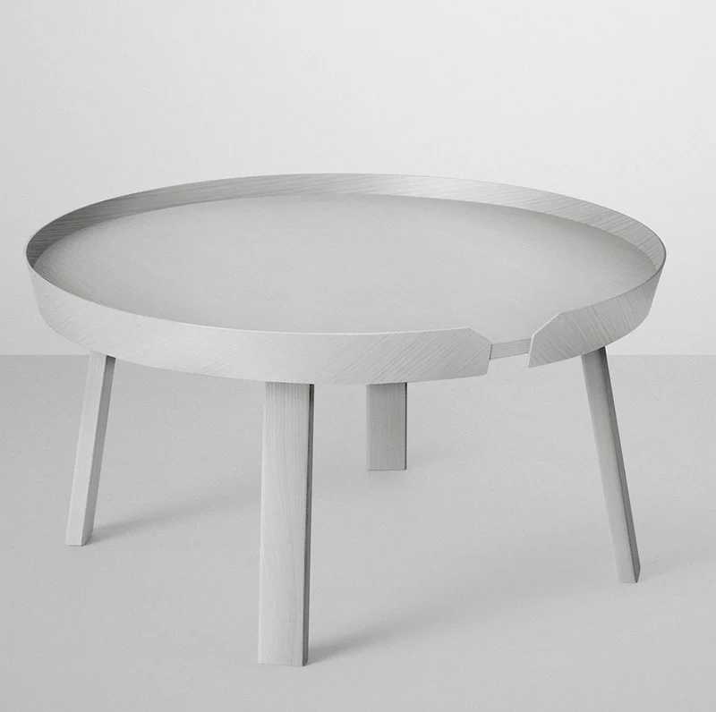Table basse gris clair 72 cm Around - Muuto