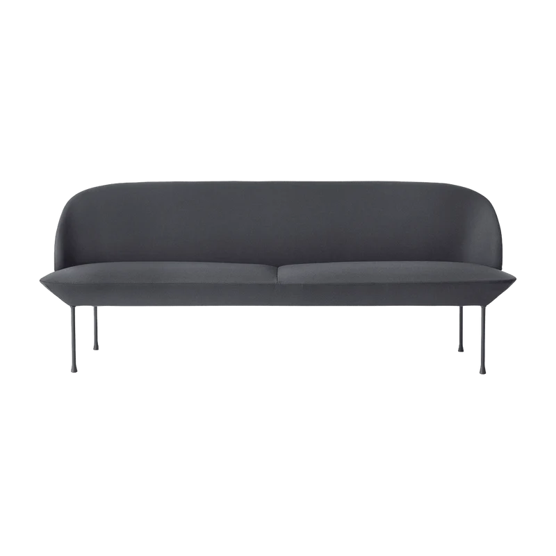 Canapé 3 places gris foncé Oslo - Muuto