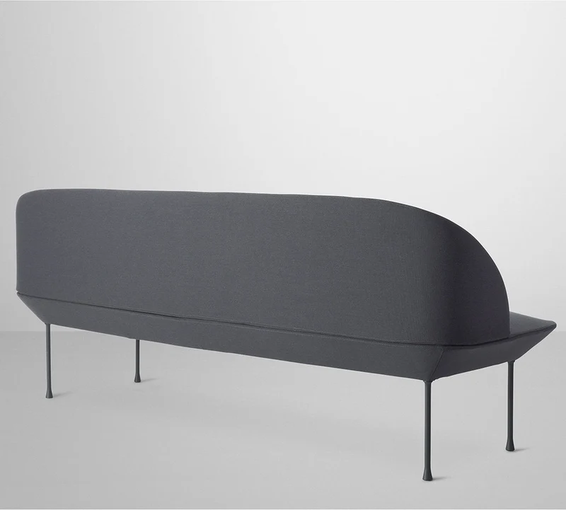 Canapé 3 places gris foncé Oslo - Muuto