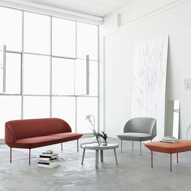 Canapé 3 places gris foncé Oslo - Muuto
