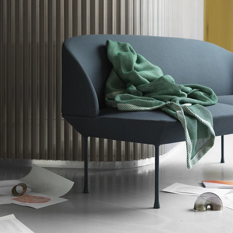 Canapé 3 places gris foncé Oslo - Muuto