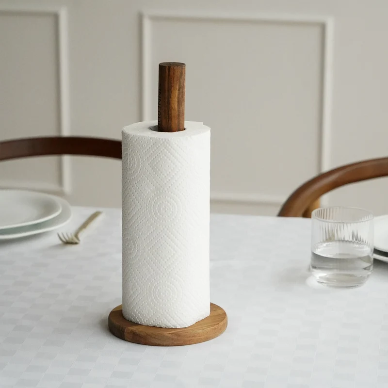 Küchenrollenhalter aus Akazienholz