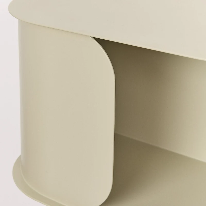 Table de chevet murale en acier vert sauge 40 x 20,5 x 25 cm - Nobodinoz