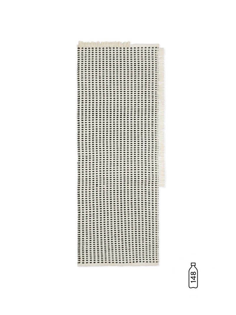 Ferm Living Way Runner - Off-whitehite/Blue