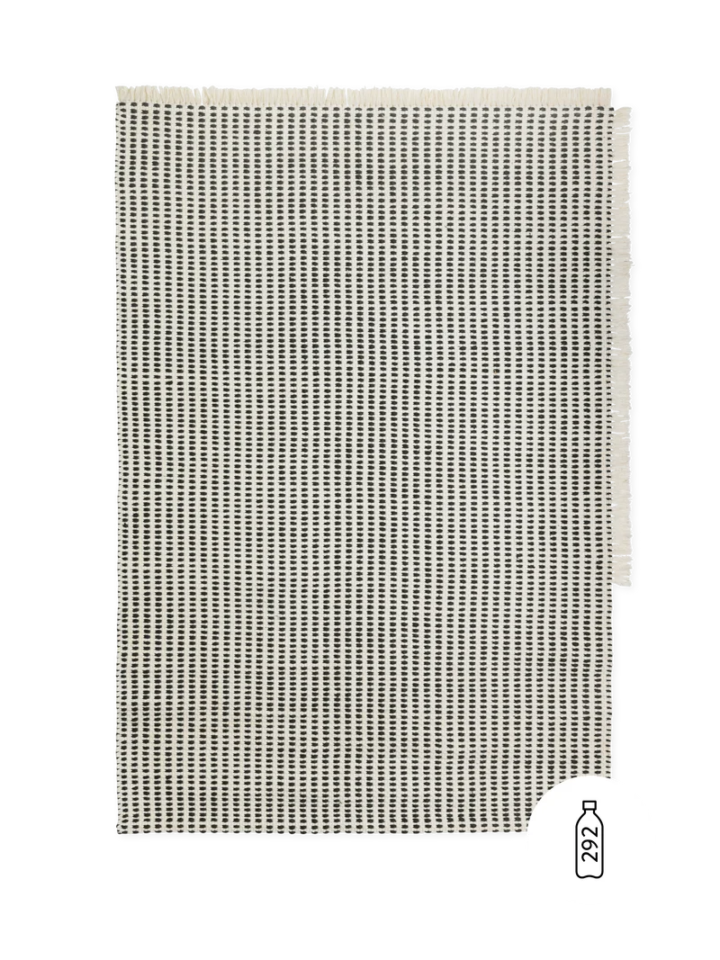 Ferm Living Way Teppich - Off-whitehite/Blue