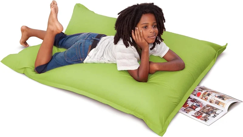 Smoothy Sitzsack Cotton Jr. Grün - Bequemer Kindersitzsack
