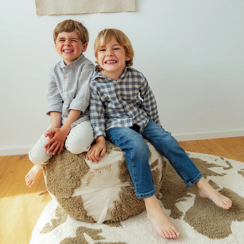 Pouf Weltkarte
